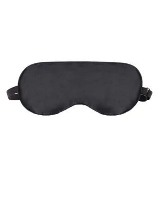 Super Soft Sleeping Eye Mask With Adjustable Strap Black 