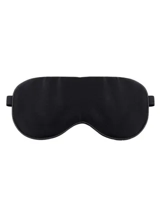 Organic Silk Sleeping Eye Mask Black 