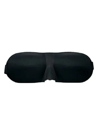 Sleeping Eye Mask With Adjustable Strap Black 