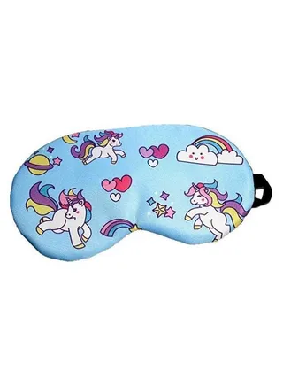 Unicorn Print Sleeping Eye Mask Multicolour 