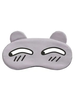 Animal Cartoon Sleeping Eye Mask Grey/Black/White 