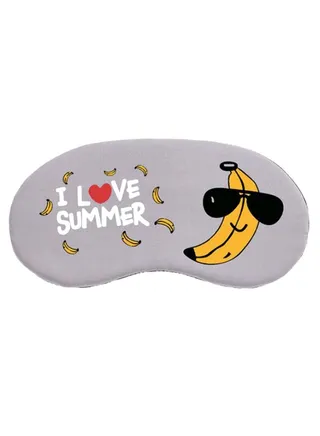 I Love Summer Print Sleeping Eye Mask Multicolour 