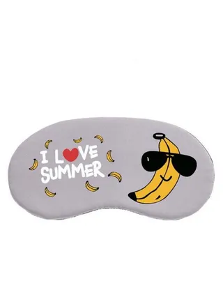 I Love Summer Print Sleeping Eye Mask Multicolour 
