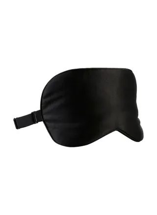 Soft Eye Mask With Adjustable Strap Black 