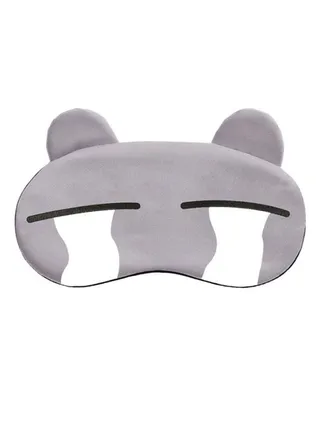 Funny Cartoon Sleeping Eye Mask Grey/Black/White 