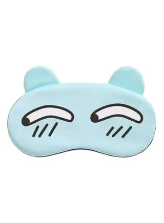 Funny Cartoon Sleeping Eye Mask Blue/Black/White 