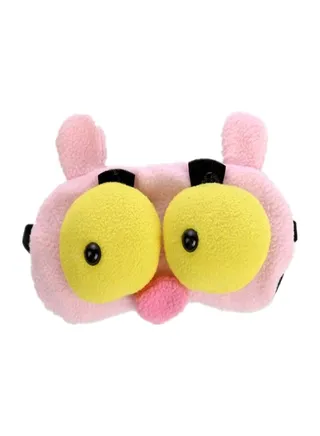 Cute Cartoon Pattern Sleeping Eye Mask Yellow/Pink/Black 