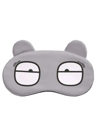 Animal Cartoon Sleeping Eye Mask Grey/White/Black 
