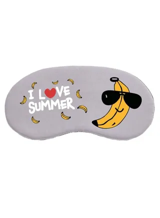 I Love Summer Print Sleeping Eye Mask Multicolour 