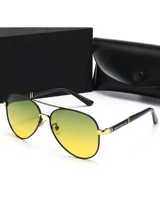 Intelligent Photosensitive night Vision Mirror Polarized Color Changing Sunglasses 