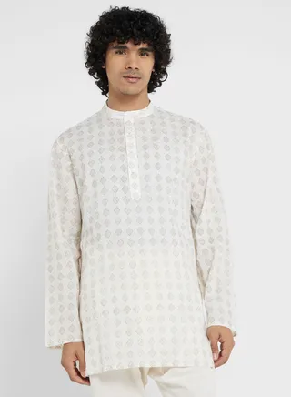 Textured Long Kurta