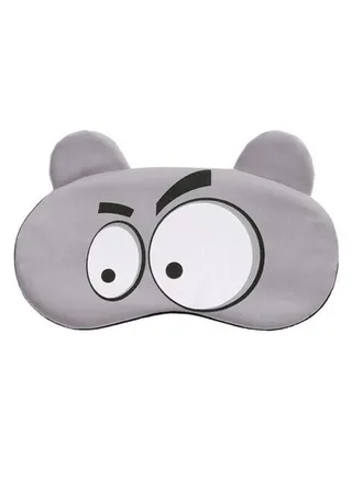 Animal Cartoon Sleeping Eye Mask Grey/White/Black 