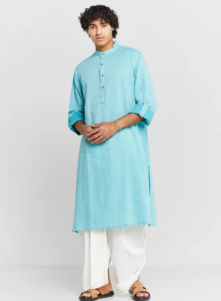 Mandarin Collar Long Kurta