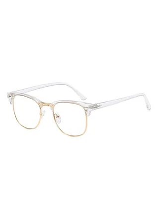 Polychromatic Clubmaster Eyeglass Frames 