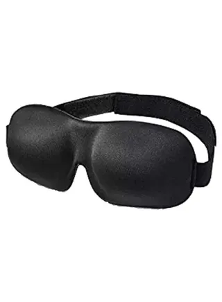 3D Contoured And Comfortable Travel Sleep Eye Mask Black 