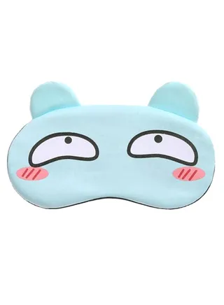 Funny Cartoon Sleeping Eye Mask Blue/Black/White 
