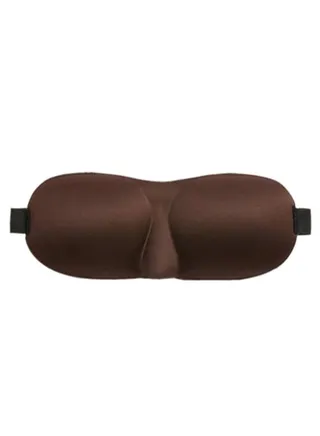 3D Countered Sleeping Eye Mask Brown 