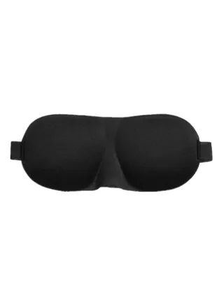 3D Countered Sleeping Eye Mask Black 