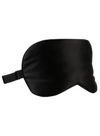 Super Soft Sleeping Eye Mask With Adjustable Strap Black 