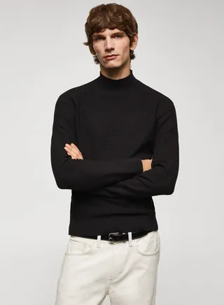 Ribbed Knitted Sweater