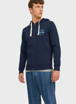 Logo Zip Hoodie