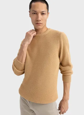 Knitted Crew Neck Sweater