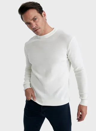 Crew Neck Knitted Sweater