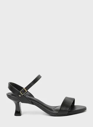 Multi Strap Mid Heel Sandals
