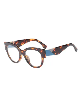 women Non-Glare Coating Oval Eyeglass Frames 