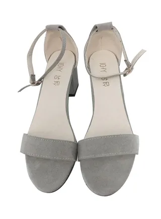 Ankle Strap Sandal Grey 