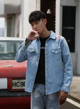 2022 New Embroidered Denim Jacket 
