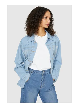 Patch Detail Denim Jacket 