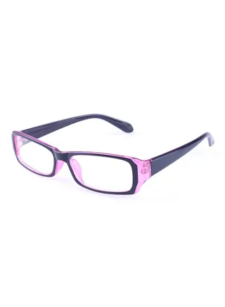 unisex Rectangular Frame Eyeglasses - Lens Size: 62 mm 