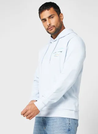 Text Print Hoodie