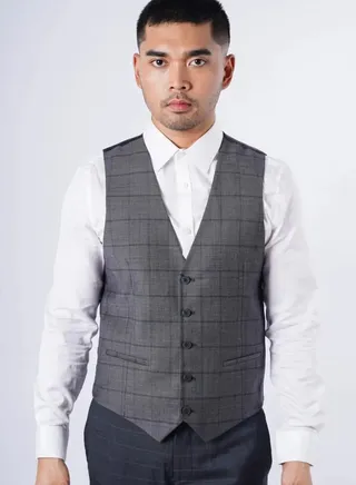 Men’s Autumn Waistcoat – CHARCOAL GREY MELANGE 