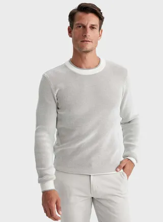 Crew Neck Knitted Sweater 