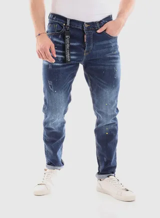 White Rabbit Front Scratch Wah Out Casual Jeans 