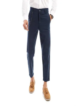 BiTone Plaids Fashionable Slim Pants 