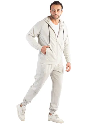 Masters Men Winter Training Suits Long Sleeve &Plain Bottom- Dark Gray 