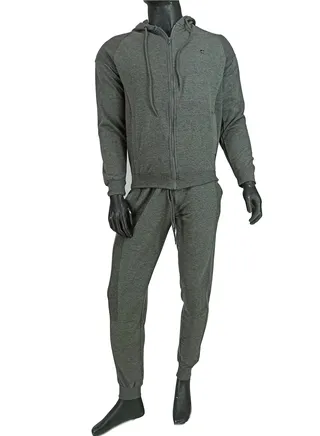 Masters Men Winter Training Suits Long Sleeve &Plain Bottom- Dark Gray 
