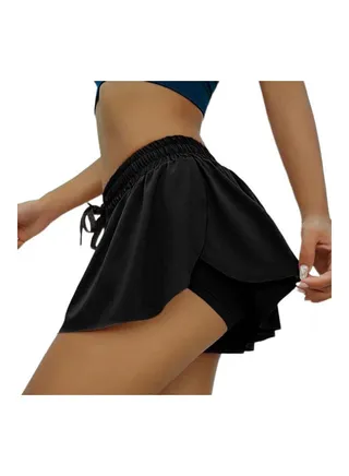 Solid Mini Skirt Black 