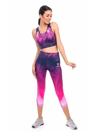 GREENA-PRINTED SPORTS BRA AND LEGGINGS SET 