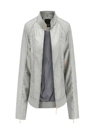Winter Warm Women Short Coat Leather Jacket Zipper Tops Overcoat Outwear 