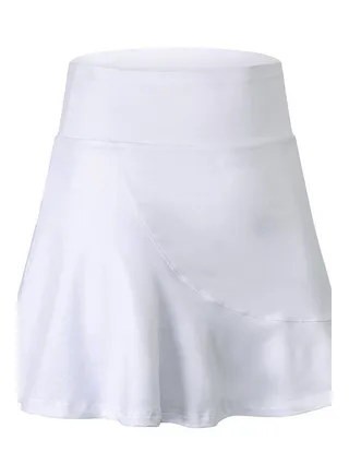 Ruffle Detail Sport Skirts White 