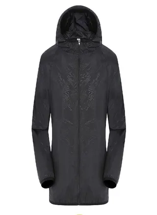Men's Women Casual Jackets Windproof Ultra-Light Rainproof Windbreaker Top 