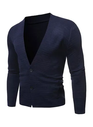 Solid Cardigan Navy 