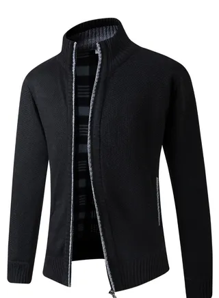 Men's Casual Thickened Long Sleeved Knitting Cardigan 