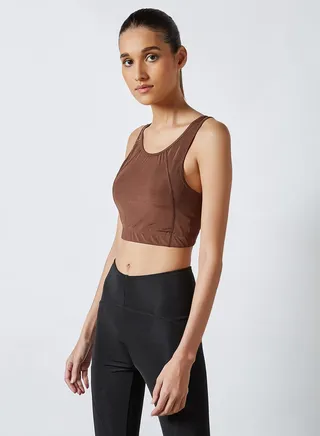 Basic Sports Bra Brown 