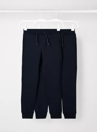 Baby/Kids Solid Joggers (Pack of 2) Navy 