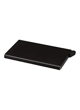 Credit Card Holder Wallet With Rfid Protection, One Click 6 Cards Slide Out Black 